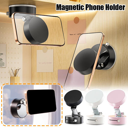 Magnetic Car Phone Holder - Vacuum Suction Mount for iPhone & Android