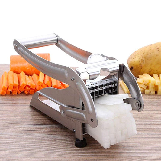 “6-in-1 Stainless Steel Vegetable Cutter – Fast Kitchen Slicer & Chopper”