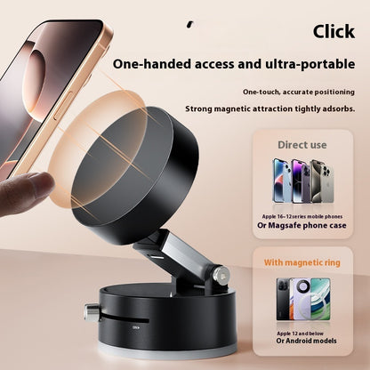 Magnetic Car Phone Holder - Vacuum Suction Mount for iPhone & Android