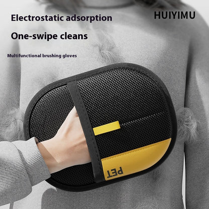 Pet Hair Remover Glove - Electrostatic Cat & Dog Fur Removal Brush
